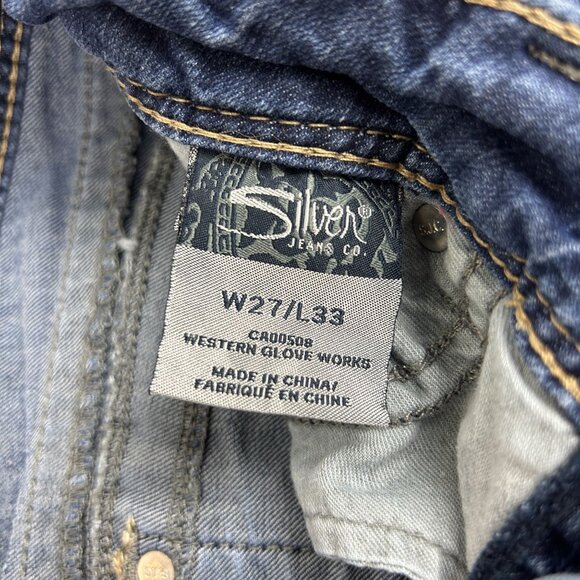 Silver Jeans Co Suki 17" Bootcut Denim Jeans Womens W27/L33 Blue - Picture 4 of 10